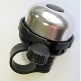 Звонок XN-040 алюминий/пластик, чёрно-серебристый (P.310-450) 40 мм